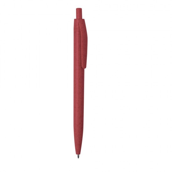 Еко-ручка з пшеничної соломи червоний - V1979-05