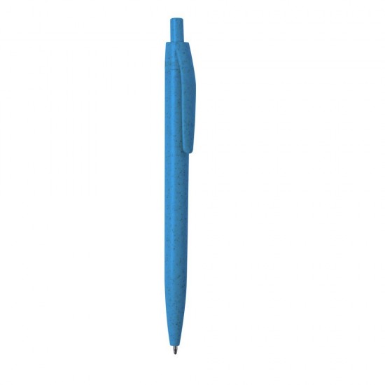 Еко-ручка з пшеничної соломи синій - V1979-11
