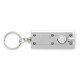 Брелок для ключів, 1 світлодіодний індикатор сріблястий - V2122-32