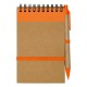Еко-блокнот А6 з кульковою ручкою помаранчевий - V2335-07