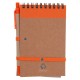 Еко-блокнот А6 з кульковою ручкою помаранчевий - V2335-07