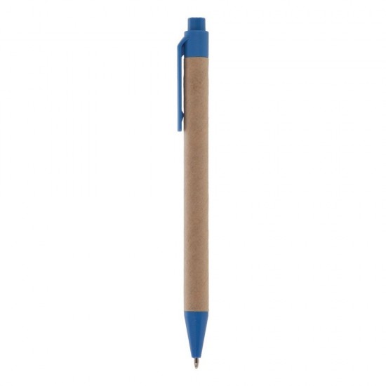Еко-блокнот А6 з кульковою ручкою синій - V2335-11