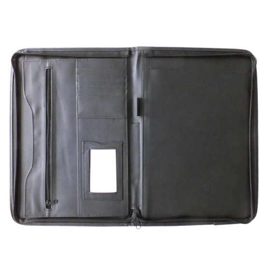 Папка для документів А4 Voyager з блокнотом чорний - V2378-03