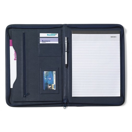 Папка для документів А4 Voyager з блокнотом кобальт - V2378-04