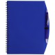 Блокнот в лінію на спіралі А5 Voyager, м'яка обкладинка, з кульковою ручкою кобальт - V2387-04
