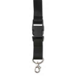 Шнурок для бейджа Voyager з запобіжною застібкою чорний - V2403-03 Шнурок для бейджа Voyager з запобіжною застібкою чорний - V2403-03