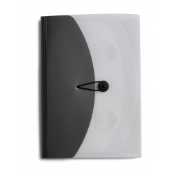 Папка для документів А4 з кишенями чорний - V2423-03