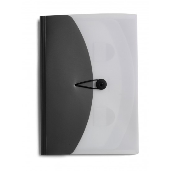 Папка для документів А4 з кишенями чорний - V2423-03