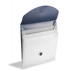 Папка для документів А4 з кишенями синій - V2423-11