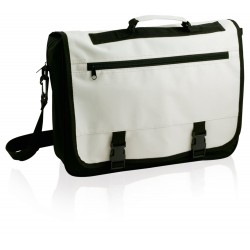 Сумка-портфель Voyager чорний/білий - V2569-00