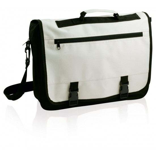 Сумка-портфель Voyager чорний/білий - V2569-00