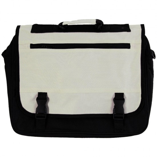 Сумка-портфель Voyager чорний/білий - V2569-00