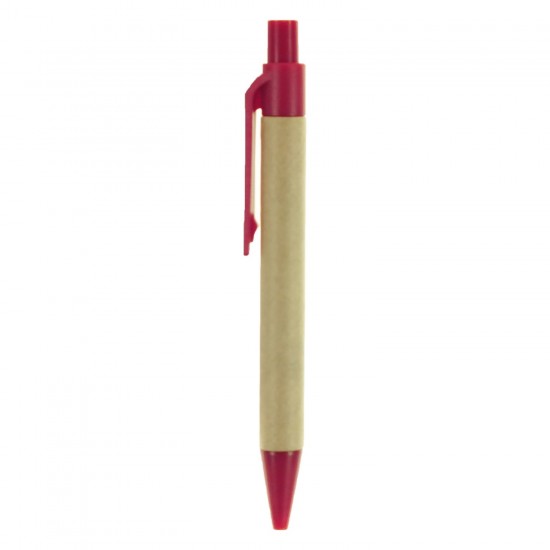 Еко-блокнот в лінію А7 Voyager, тверда обкладинка, з кульковою ручкою червоний - V2687-05