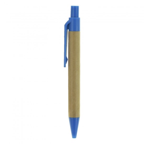 Еко-блокнот А7 з кульковою ручкою блакитний - V2687-23