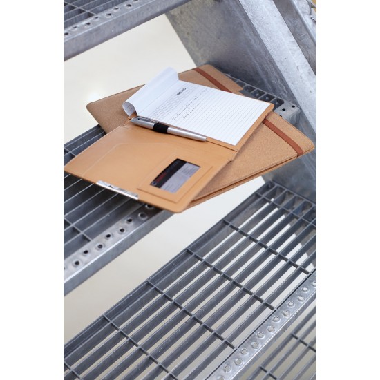 Еко-папка А5 Voyager з блокнотом на резинці прозорий - V2768-00