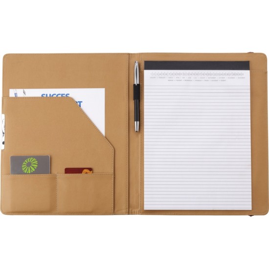 Еко-папка А4 Voyager з блокнотом на резинці, пробкова прозорий - V2778-00 Еко-папка А4 Voyager з блокнотом на резинці, пробкова прозорий - V2778-00