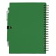Еко-блокнот без лініювання на спіралі А5 Voyager, тверда обкладинка, з кульковою ручкою зелений - V2795-06