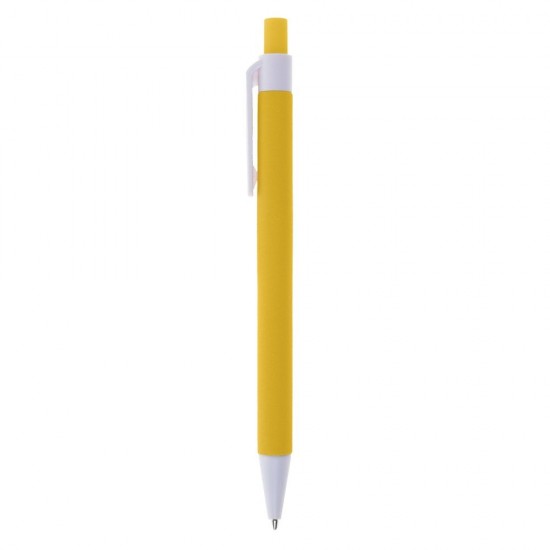 Блокнот А5 з кульковою ручкою жовтий - V2795-08