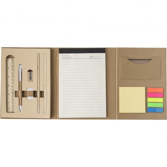 Еко-набір канцтоварів 8в1 Voyager коричневий - V2948-16