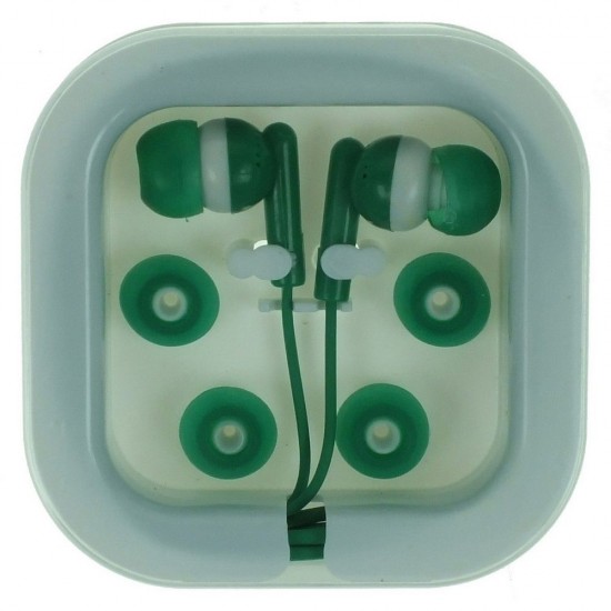 Навушники з роз'ємом 3,5 мм зелений - V3196-06