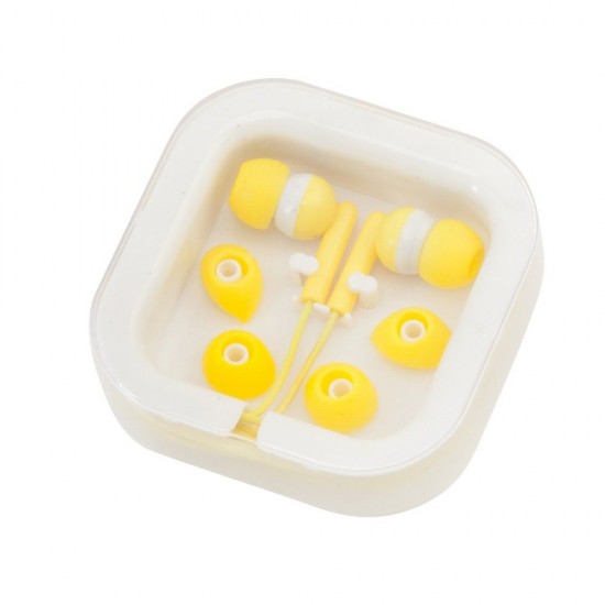 Навушники з роз'ємом 3,5 мм жовтий - V3196-08
