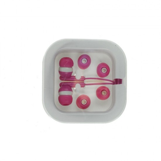 Навушники з роз'ємом 3,5 мм рожевий - V3196-21