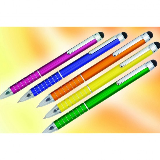 Кулькова ручка зі стилусом помаранчевий - V3245-07