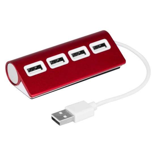 Концентратор USB 2.2 червоний - V3447-05