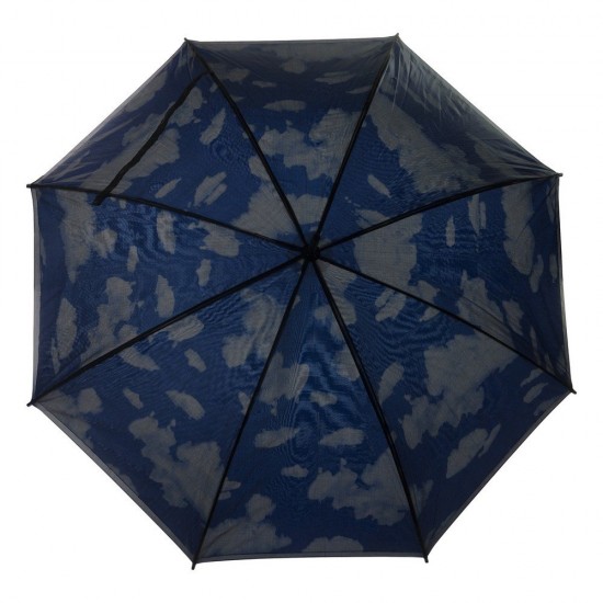 Парасоля-тростина механічна Voyager Sky Twocolor чорний/синій - V4184-04