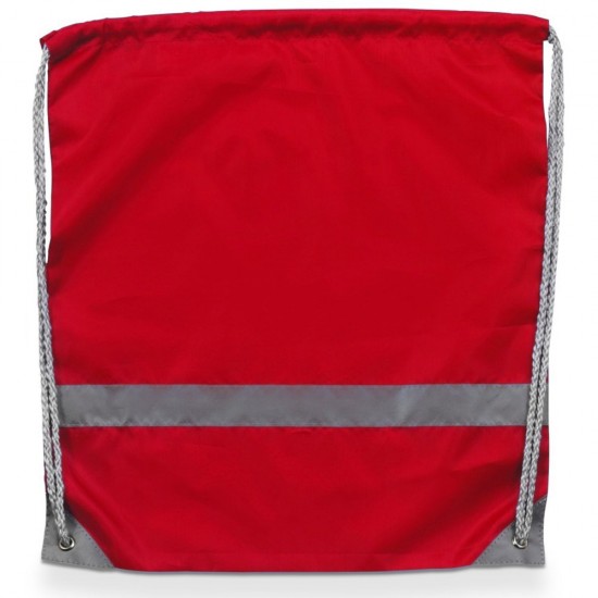 Рюкзак-мішок Voyager зі світловідбивачем червоний - V4492-05