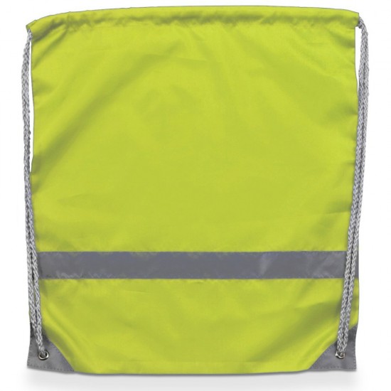 Рюкзак-мішок Voyager зі світловідбивачем жовтий - V4492-08 Рюкзак-мішок Voyager зі світловідбивачем жовтий - V4492-08