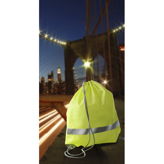 Рюкзак-мішок Voyager зі світловідбивачем помаранчевий - V4492-07