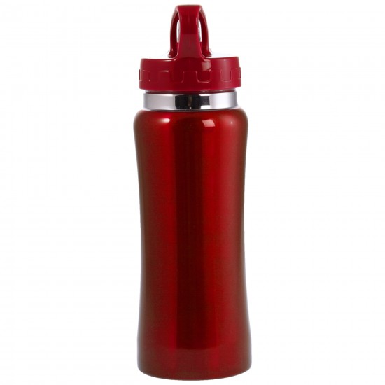 Пляшка для води Voyager, з нержавіючої сталі, 600 мл червоний - V4656-05