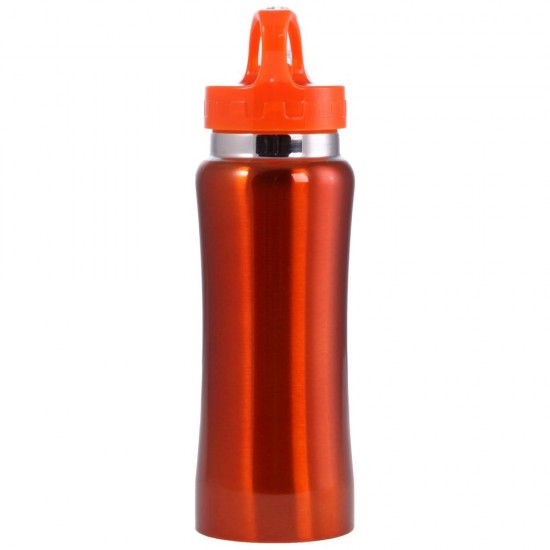 Пляшка для води Voyager, з нержавіючої сталі, 600 мл помаранчевий - V4656-07