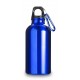 Пляшка для води Voyager, з карабіном, алюмінієва, 400 мл кобальт - V4659-04