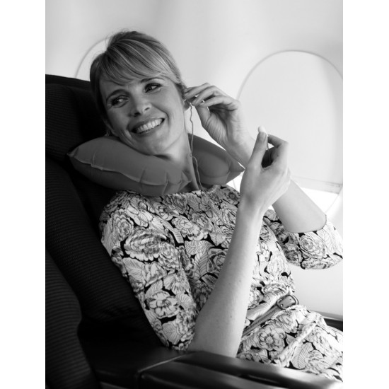 Дорожня подушка надувна 2в1 Voyager в чохлі сірий - V4701-19 Дорожня подушка надувна 2в1 Voyager в чохлі сірий - V4701-19