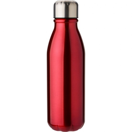 Пляшка для води алюмінієва 500 мл Ø6,6 червоний - V4857-05