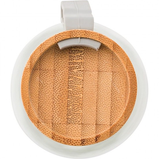 Пляшка для води 600 мл скляна Voyager, з ручкою коричневий - V4867-16