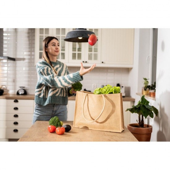 Сумка-шопер з довгими ручками Voyager Lucas Jute натуральний - V4870-00
