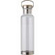 Пляшка для води 800 мл, металева кришка з бамбуком і ручкою прозорий - V4873-00