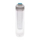 Пляшка для води Air Gifts Voyager, з контейнером, тританова, 800 мл синій - V4899-11