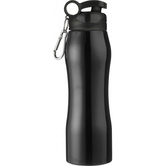 Пляшка для води Voyager, з нержавіючої сталі, 750 мл чорний - V4975-03
