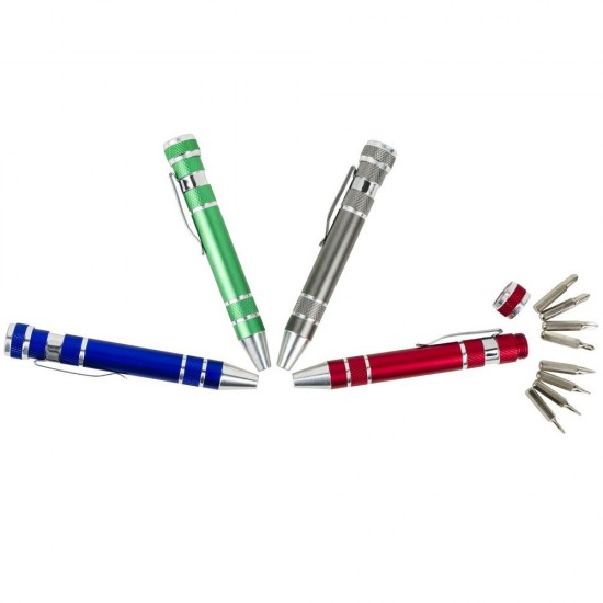 Набір викруток 8 біт Voyager Tate, у формі ручки синій - V5090-11