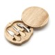 Набір дерев'яний з кришкою та приборами для сиру натуральний - V5094-00