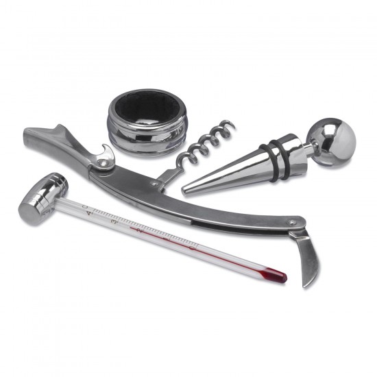 Набір для вина 4в1 Voyager сріблястий - V5330-32