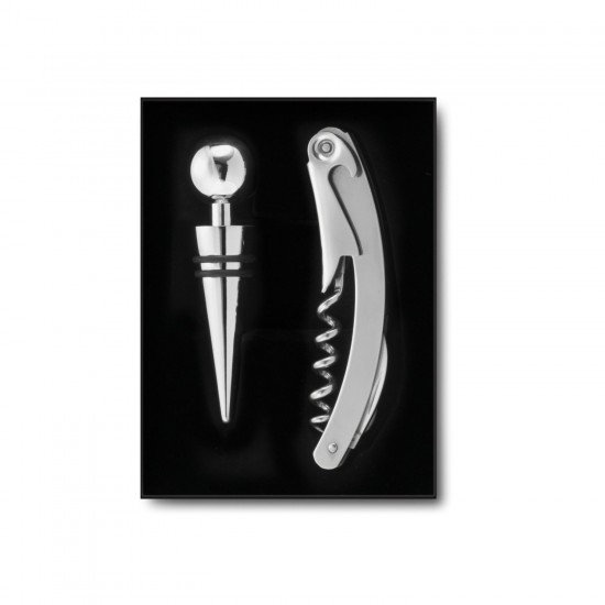 Набір для вина 2в1 Voyager сріблястий - V5344-32