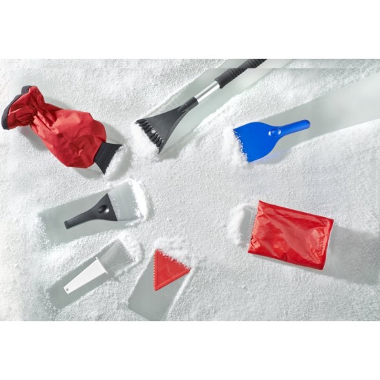 Шкребок для льоду в рукавичці червоний - V5443-05