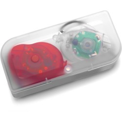 Набір ліхтариків велосипедних Voyager в коробці прозорий - V5549-00 Набір ліхтариків велосипедних Voyager в коробці прозорий - V5549-00