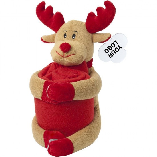 Плюшева іграшка з ковдрою червоний - V5581-05