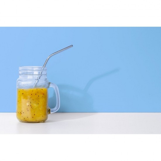 Соломинки для пиття 23 см, сталеві, 4 шт Voyager сріблястий - V5598-32